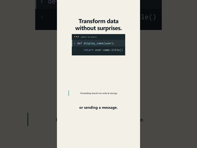 Creating good functions