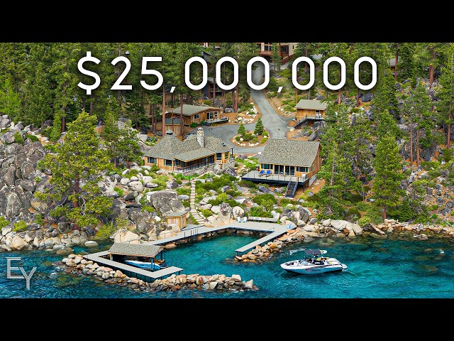 Touring a $25,000,000 Lake Tahoe Estate with 5 Private Cabins