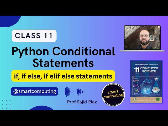 Python Conditional Statements for FBISE Class 11 Urdu/Hindi | If ELSE | If ELIF ELSE