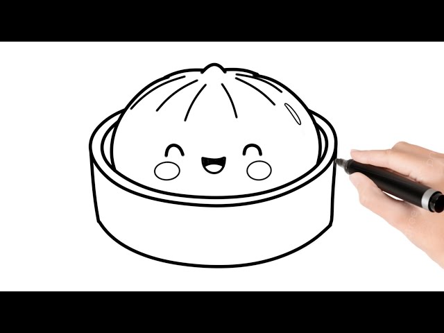 How To Draw Squishy Dumpling EASY! Step-by-step Tutorial for Children