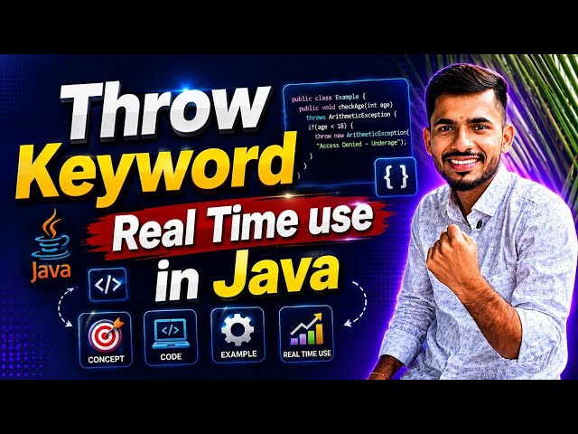 Throw Keyword म्हणजे काय? 🤯 | Java Real Time Example | Exception Handling मराठीत
