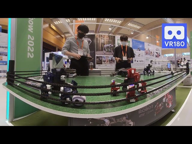 3D 180VR 4K Robot Combat Soccer 😍😍 GJS Robot GEIO in Robot Tech Show