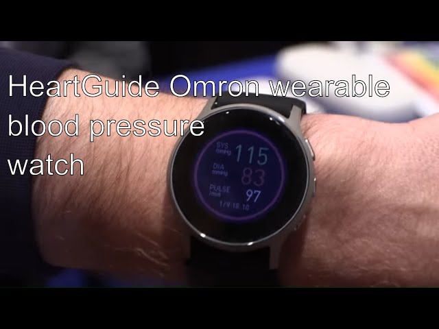 Omron HeartGuide wearable blood pressure monitor look like a smartwatch