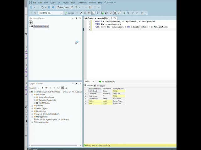 2.5 SQL Fundamentals—Advanced Statement Operations