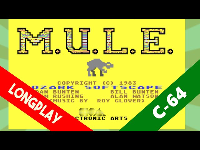 M.U.L.E. C64 -- Longplay with YARG!