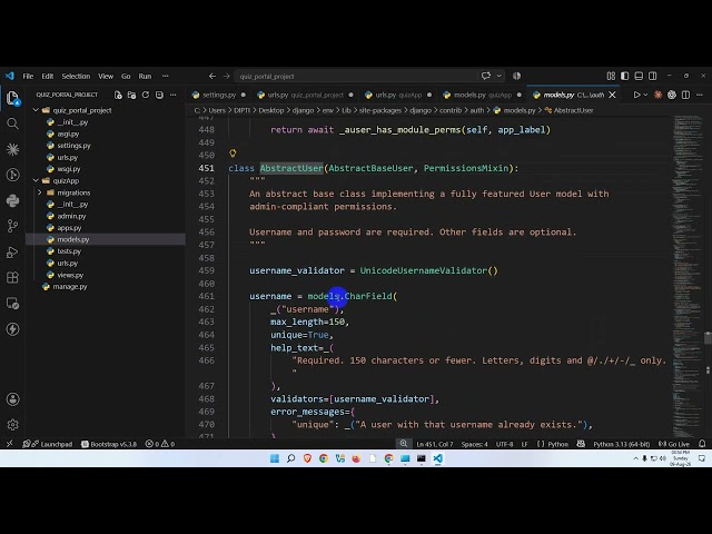 QUIZ PORTAL with django By our Sir 'Mehedi Sir'