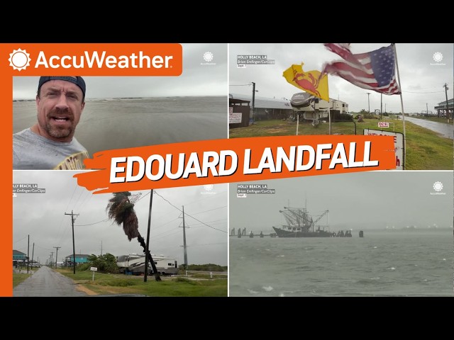Reed Timmer Meets Tropical Storm Edouard at Landfall