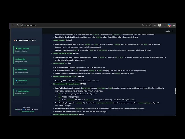 🤖 Agentic AI Compiler | AI-Powered Python Compiler Using Gemini AI