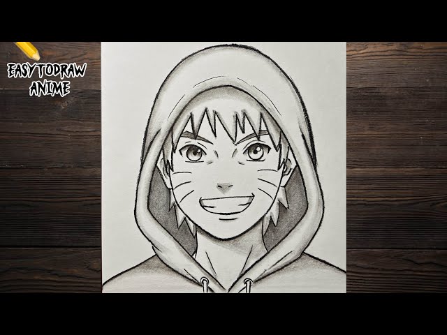 How to Draw Naruto Uzumaki / Easy Anime Pencil Drawing Step by Step / Naruto drawing tutorial 