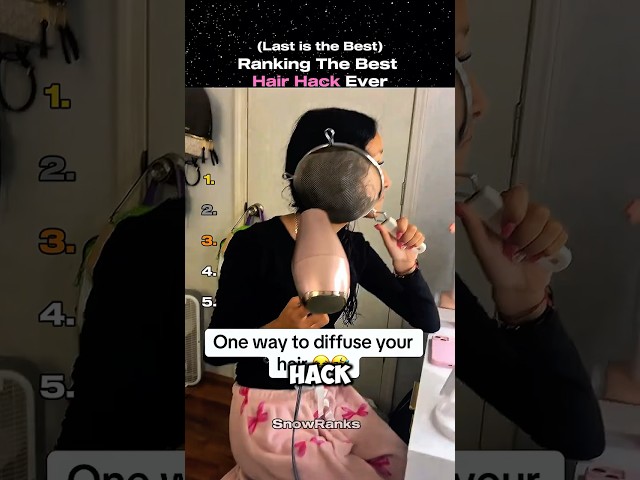 Ranking Viral Hair Hacks Tested! 🤯 #shorts #hairstyle #hairtips