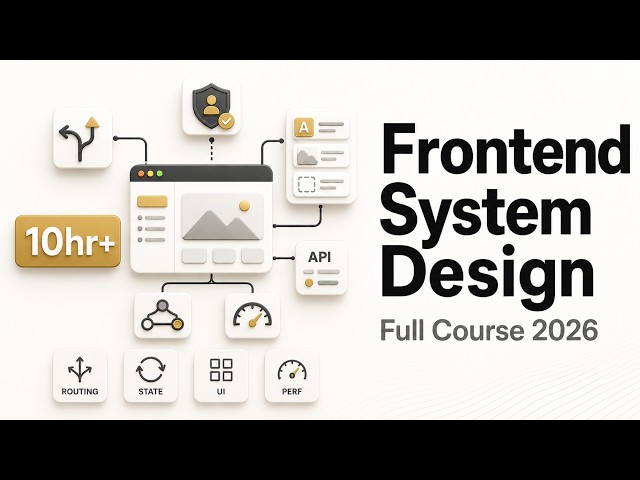 I’m Launching a 10+ Hour Frontend System Design Course on YouTube