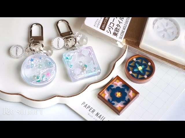 Resin art Stream 466【Tile & mini sheker】