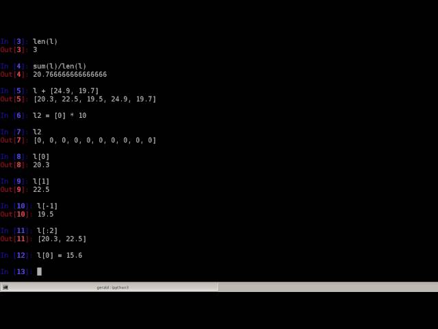 Python 3 Tutorial - Lists