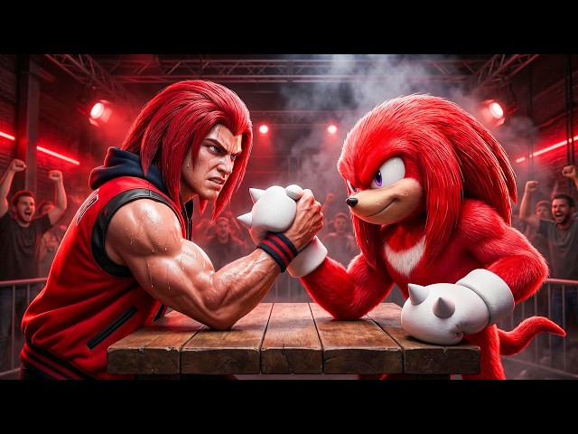 Testing SONIC Characters' Strength IN REAL LIFE! 💪🏋️‍♂️🎵 (Knuckles & Shadow Match)