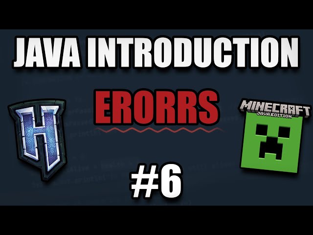Hytale & Minecraft Modding Java Introduction (2026) #6: ERRORS