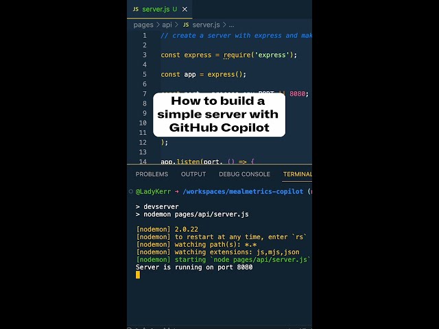 Simple Server with Copilot