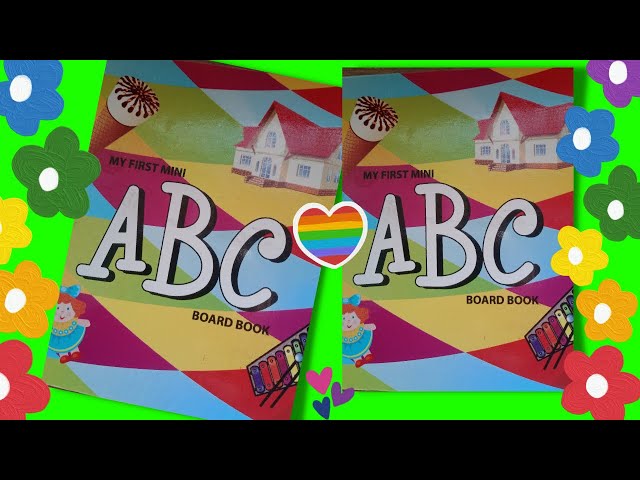 My first mini ABC Board book, abc alphabet learning video with#cocartoon #abcdlearning #boardbook