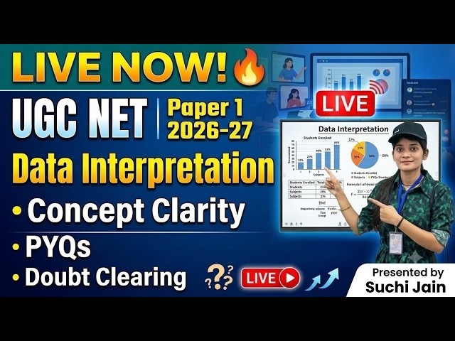 UGC NET PAPER -1 | JAN 2026 Data interpretation complete solution