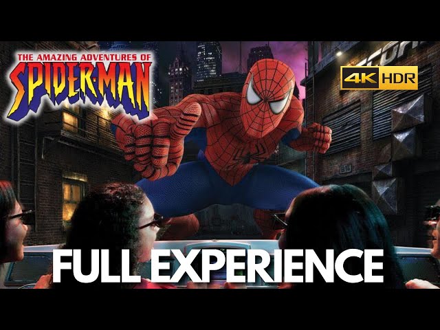 Universals Islands of Adventure Orlando SPIDER-MAN  FULL QUEUE and RIDE in 4K