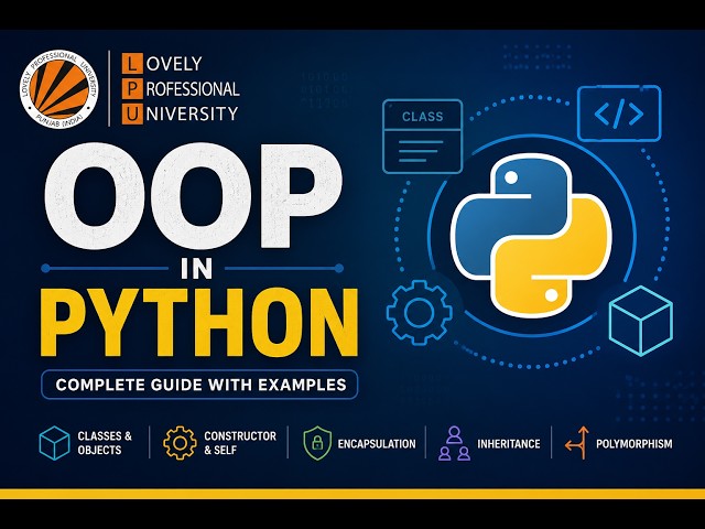 Object-Oriented Programming (OOP) in Python | Classes, Objects, Inheritance & Polymorphism