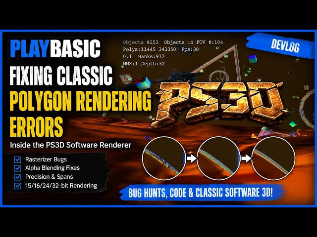 PlayBASIC Devlog - Problems With Polygon Rendering