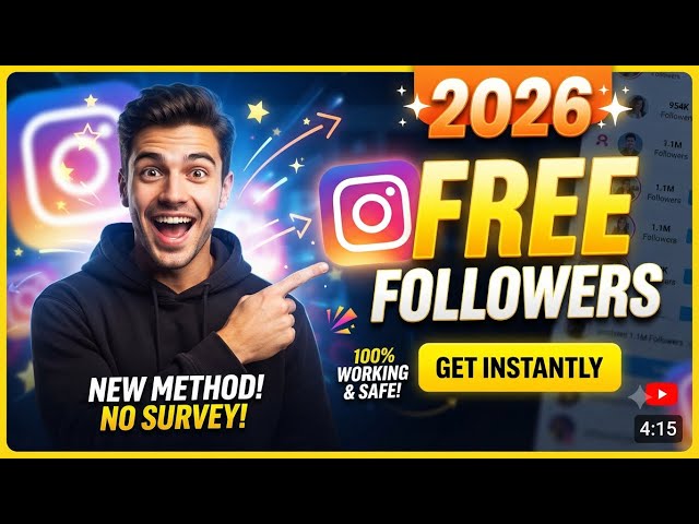 🔥 FREE INSTAGRAM FOLLOWERS 2026 ✅ How to Get 50K REAL Followers on Instagram for FREE (iOS/Android)