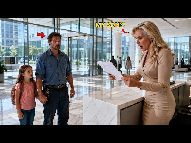 Single Dad Applied for a Janitor Job—Then the Billionaire CEO Saw His Name and Froze
