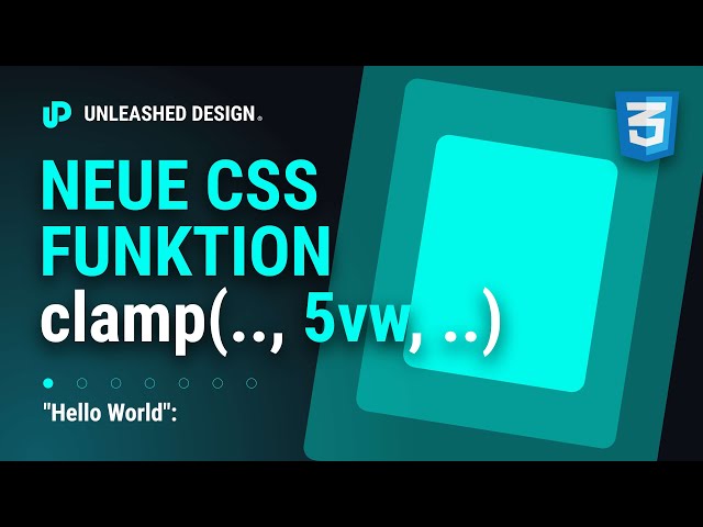 Neuer BOOSTER für euere Responsive oder Fluid Layouts mit CSS Clamp() Function!  [TUTORIAL]