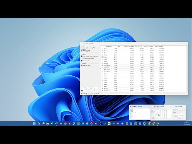 Análisis Descriptivo de Datos Cuantitativos Usando Orange Data Mining