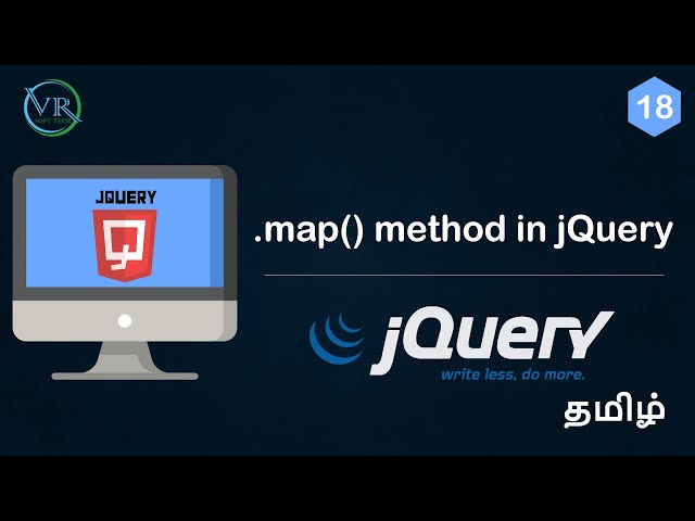 .map() method in jQuery in Tamil
