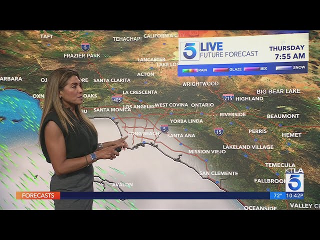 SoCal sunny and mild before warmer, more humid weather brings weekend shower chances