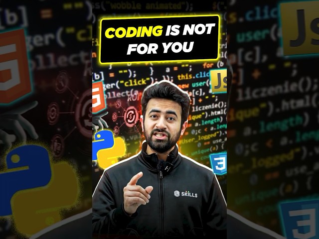 Coding Is Not For You!! 😨 #Shorts #PhysicsWallah #Coding
