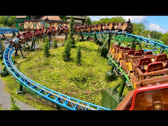 Max and Moritz - Onride / Review - Efteling's new roller coasters open! Tour queue + station.