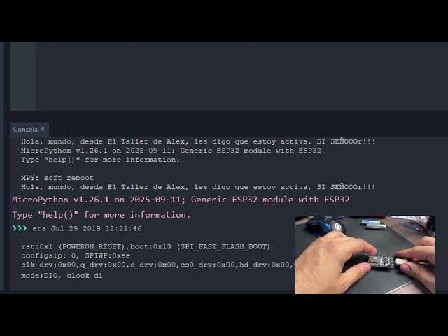 3. Your First Script | Introductory MicroPython Course with ESP32
