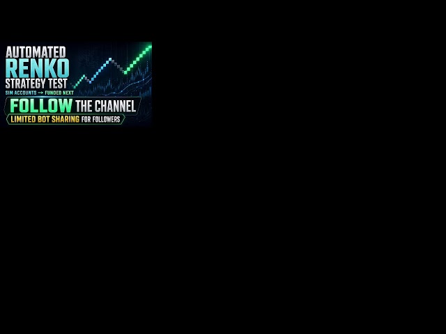 🔴 LIVE Renko Trading Bot Test | Automated Strategy Testing | MNQ Futures