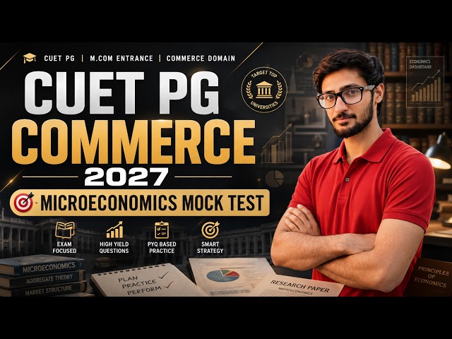 Microeconomics Test | CUET PG Commerce preparation | D.U COMMERCE | REETIK