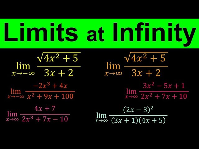 Limits At Infinity 1