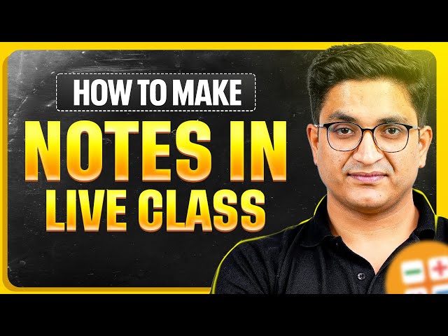 How to Make NOTES in LIVE Class??😱
