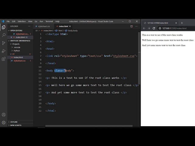 CSS ROOT pseudo-class selector
