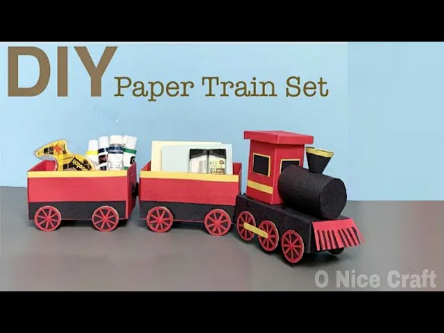 DIY Paprt Train || How To Make Paper Train || Paper Craft || Trainn Craft Ideas