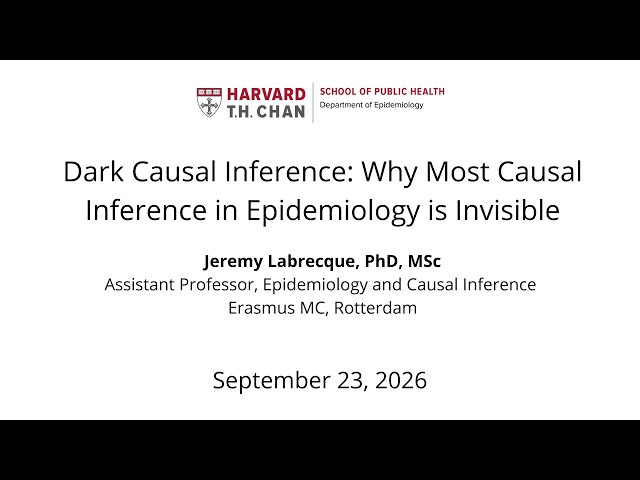 Jeremy Labrecque Seminar, September 23, 2026