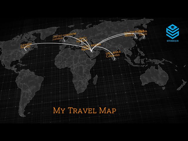 Animated Travel Map | After Effects | Animation