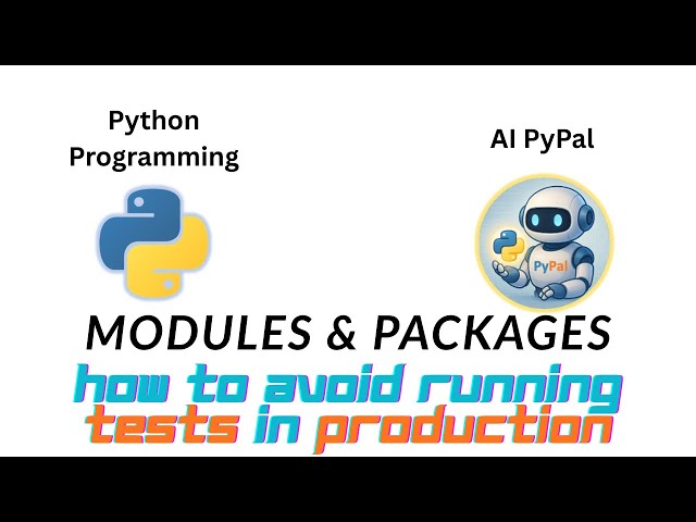 47. How to avoid running tests in production using __name__ variable. #pythontest #prototype