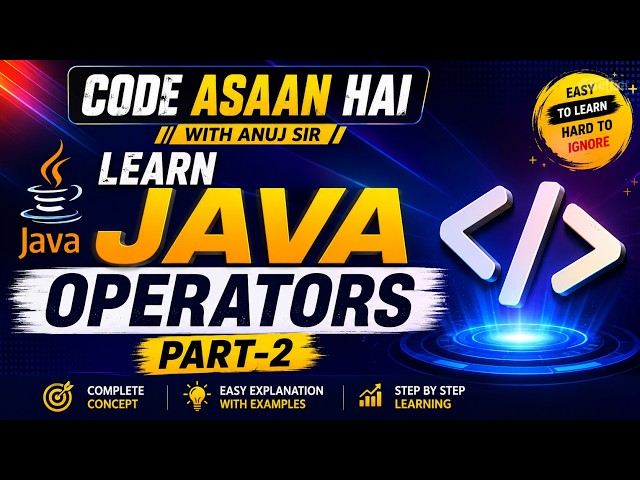 JAVA TUTORIAL | #operator | #bitwiseoperators | #instanceof | #logicaloperators | #howtouseoperators