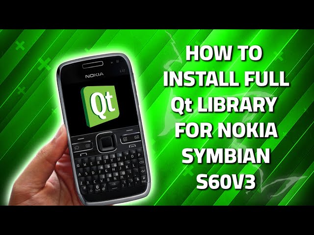 How to install full Qt library for nokia symbian s60v3