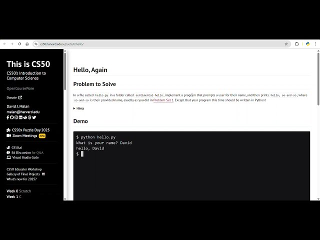 How To Submit the CS50 Assignments
