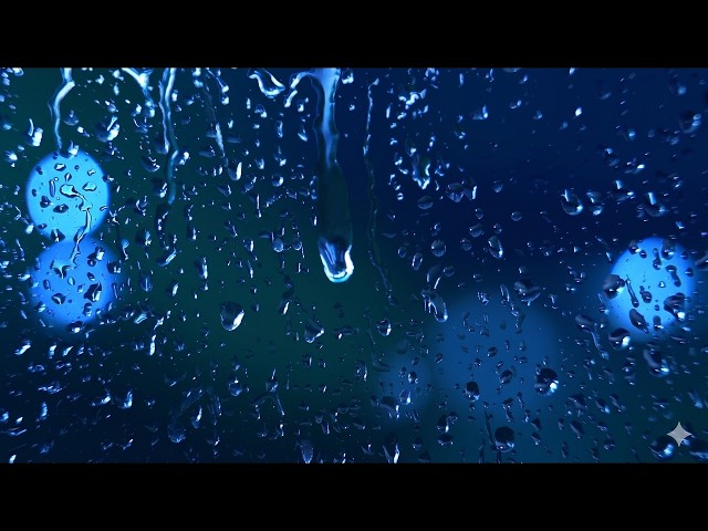 3 Hours Rain Sound On Window 😴 Fall Asleep Quickly with Soothing White Noise for Deep Sleep