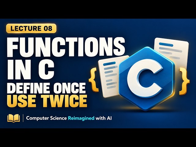 Functions in C Made Simple | Learn with AI | Lecture 8