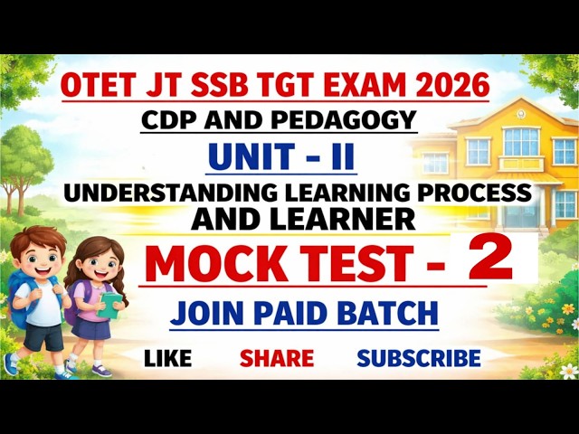 UNDERSTANDING LEARNING PROCESS AND LEARNER MCQ CLASS-2