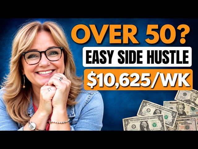 Easiest Digital Side Hustle to START after 50 in 2026 ($10,600 WEEKS)